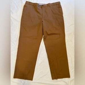 Savane Pants Men's 40x30 Tan Straight Flat Front Chino